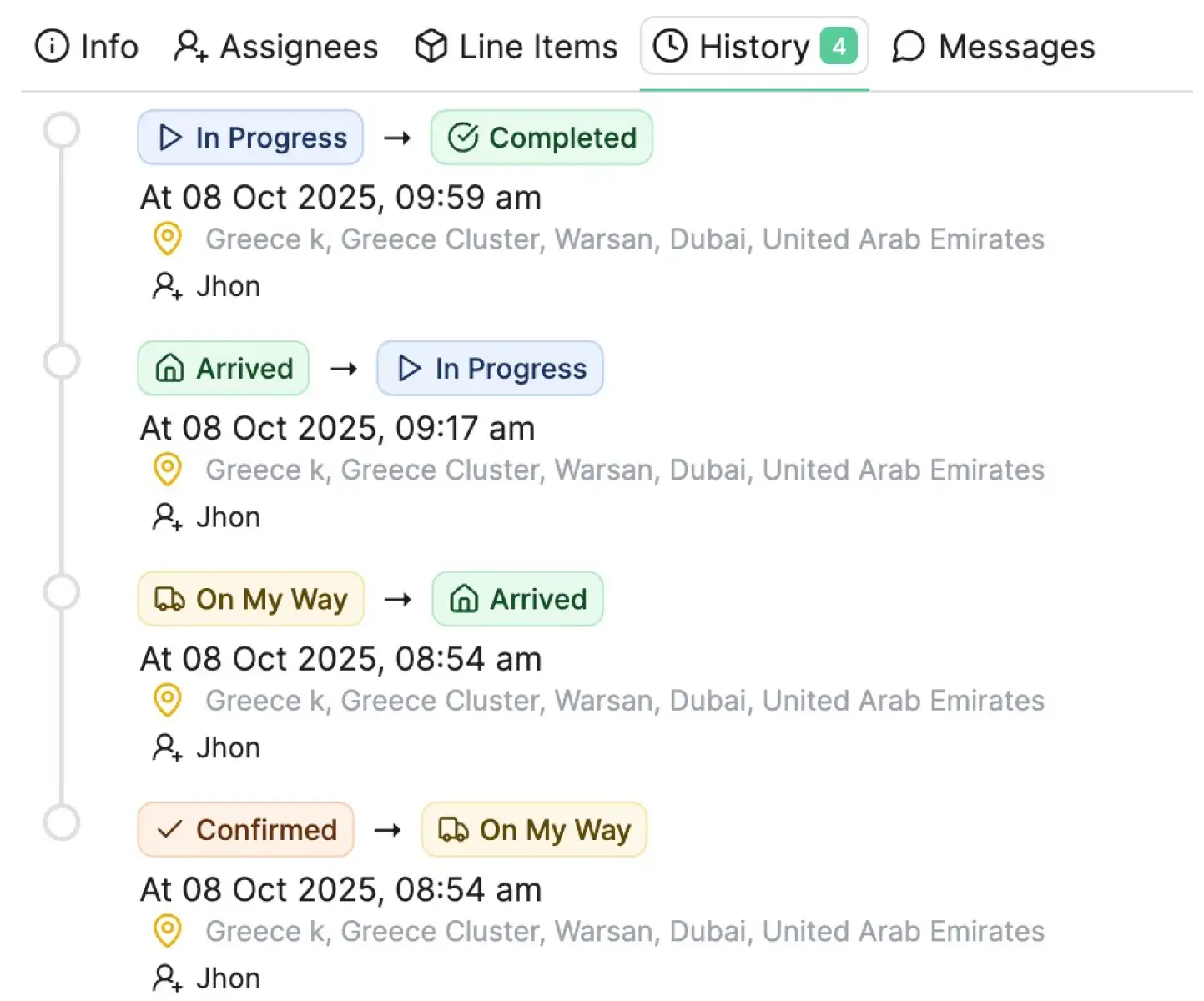 Real-Time Job Tracking