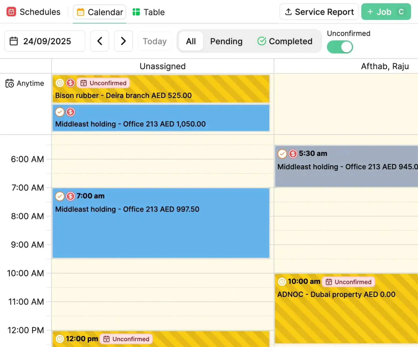 Scheduling & Dispatch